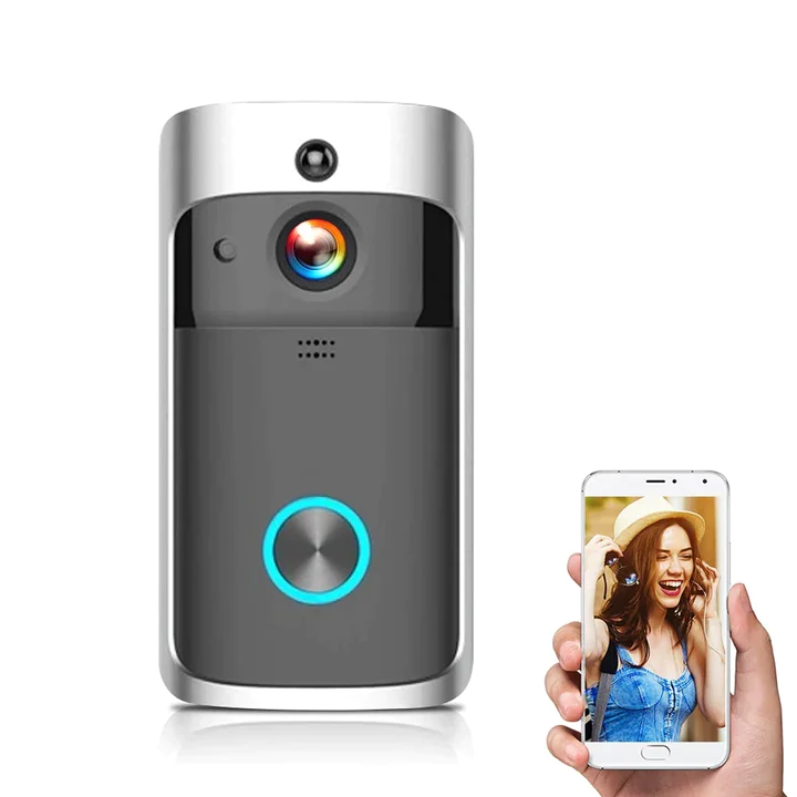 Sonerie inteligenta wi-fi cu camera 720P, detectie miscare, vizibilitate nocturna