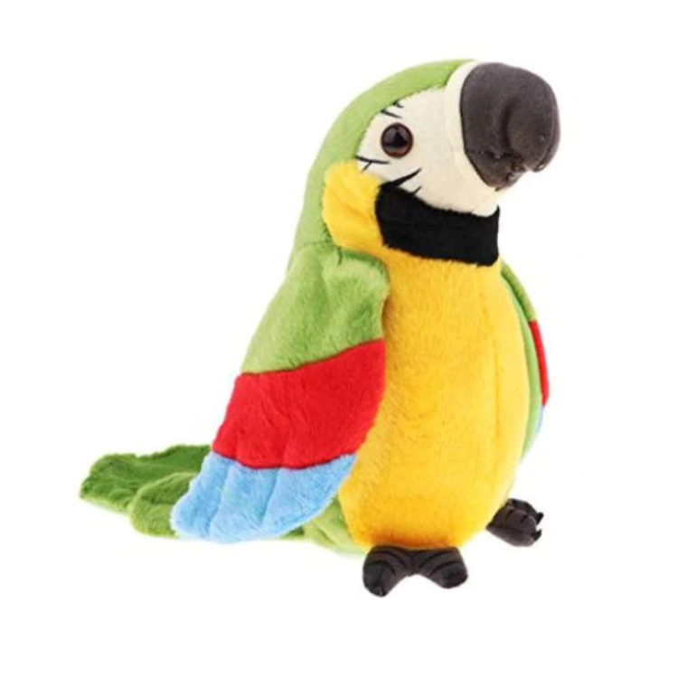 Papagal vorbitor, jucarie interactiva, copii, 18 cm