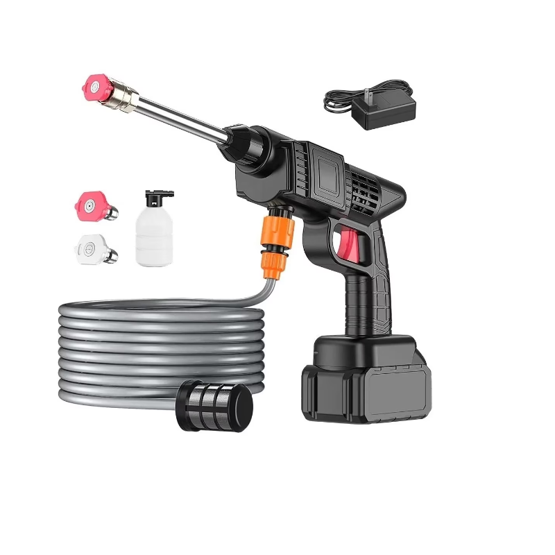 Aparat de spalat cu presiune, 25 bari, acumulator 24V, portabil, duze multifunctionale, rezervor solutie inclus