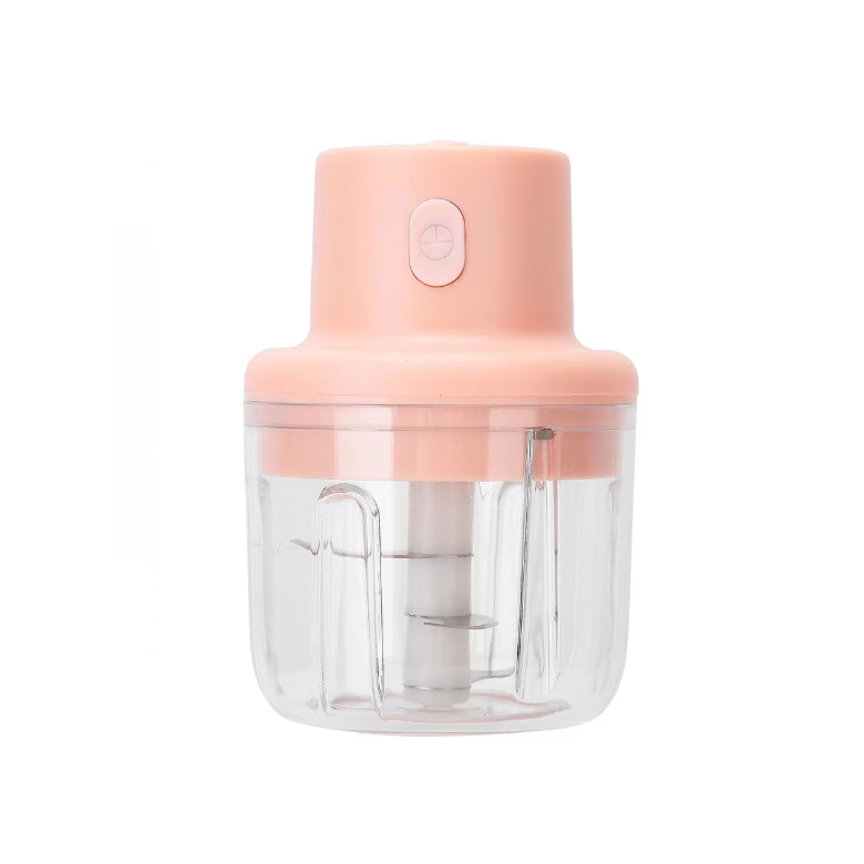 Mini tocator electric portabil, 100 ml, pentru usturoi, ghimbir si alte alimente, reincarcabil USB, rezistent la apa, Verde