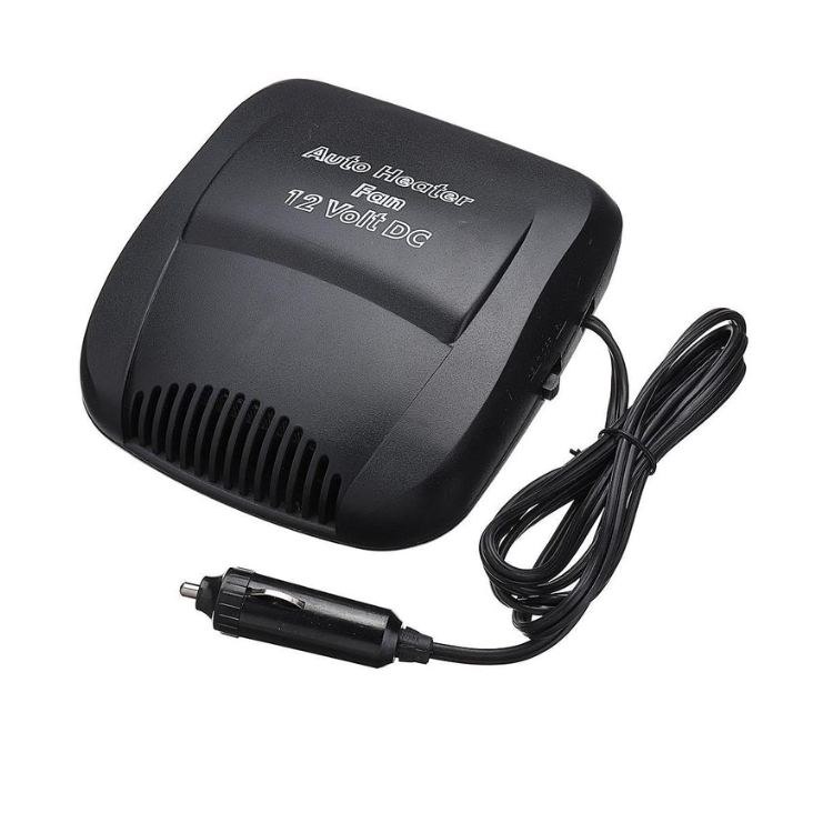 Aeroterma auto 12V cu aer cald si rece, neagra