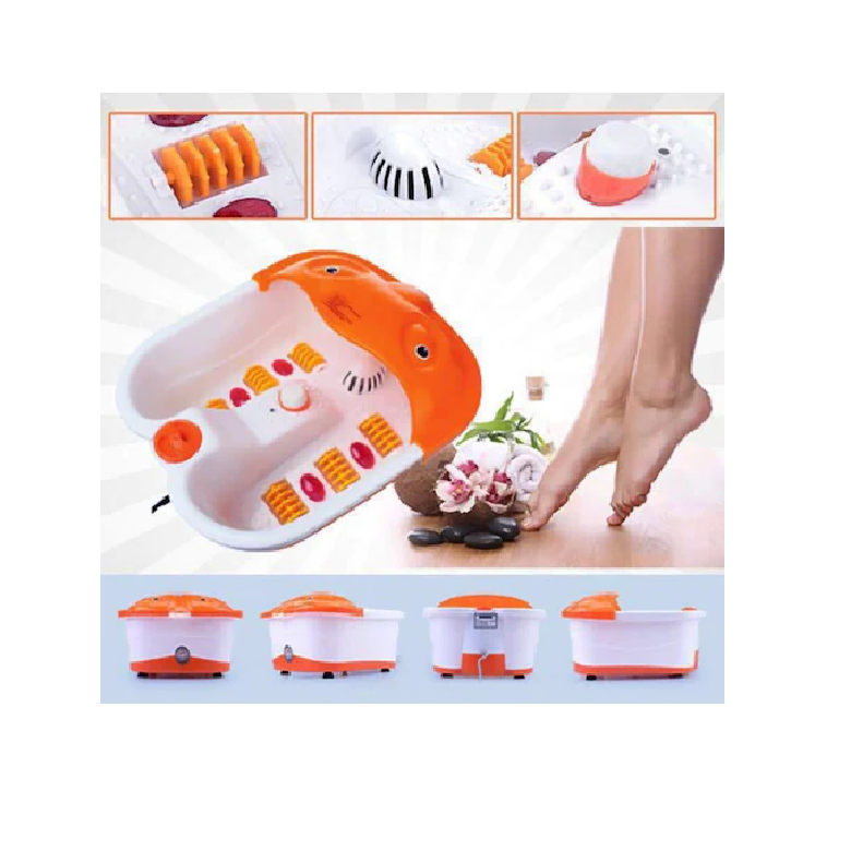 Aparat hidromasaj picioare, alb/portocaliu, 4.5L, 300W