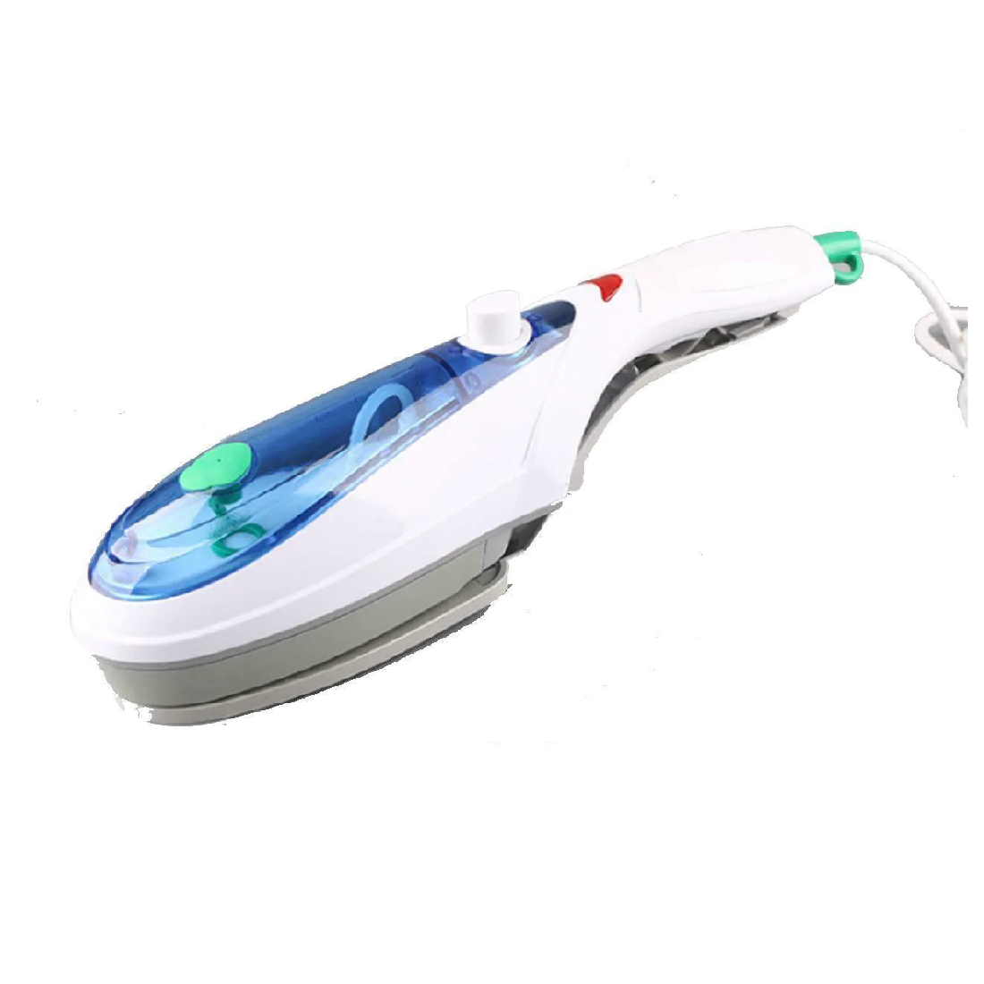 Aparat de calcat vertical cu aburi 800W, alb/albastru – compact si portabil