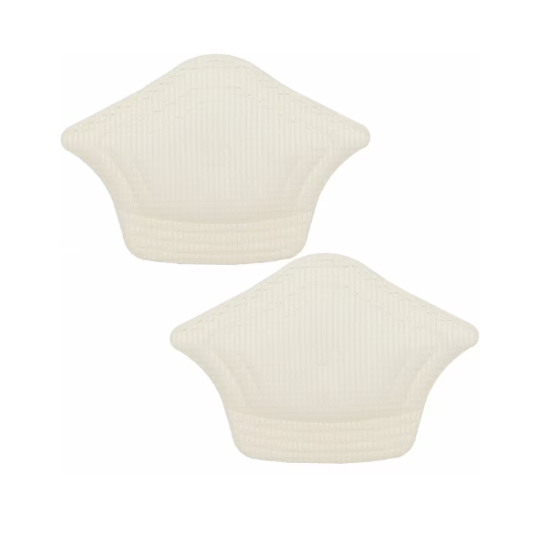 Set 2 bucati - protectie calcai, marime universala, alb/crem