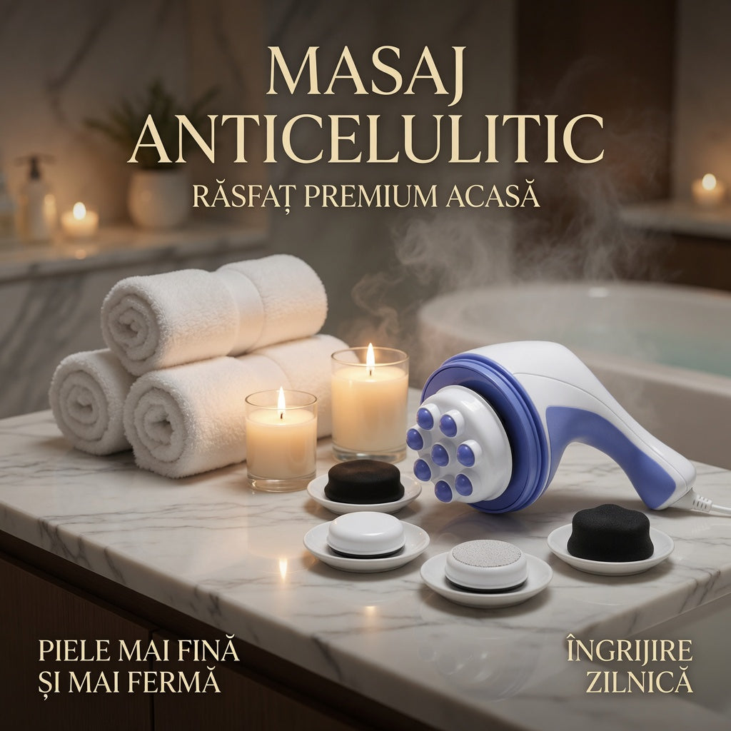 Aparat de masaj anticelulitic – 2.500 rotații pe minut