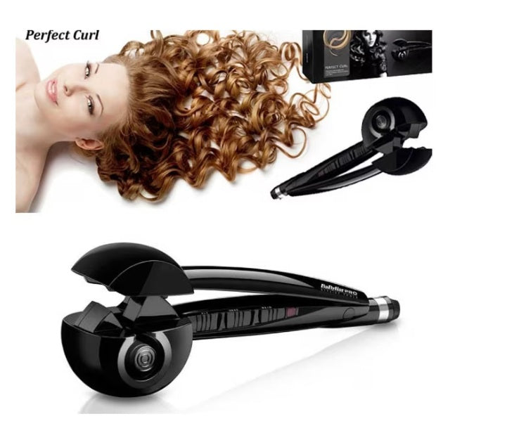 Ondulator de Par Perfect Curl, Ceramica, 3 Trepte, 230°C, Cablu Rotativ 2.7m