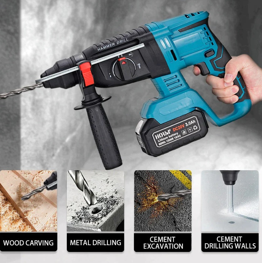 Rotopercutor 1000W, 4 functii – SDS-Plus, Gaurire si Daltuire