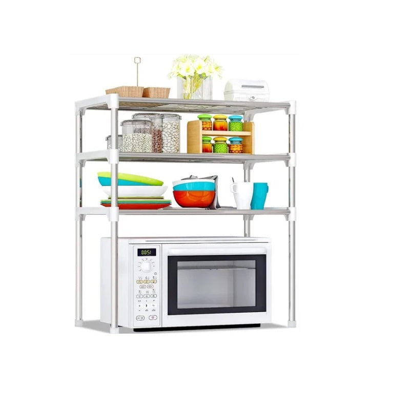 Raft multifunctional 3 in 1 pentru bucatarie sau incaltaminte – 3 niveluri, 60x25x65 cm