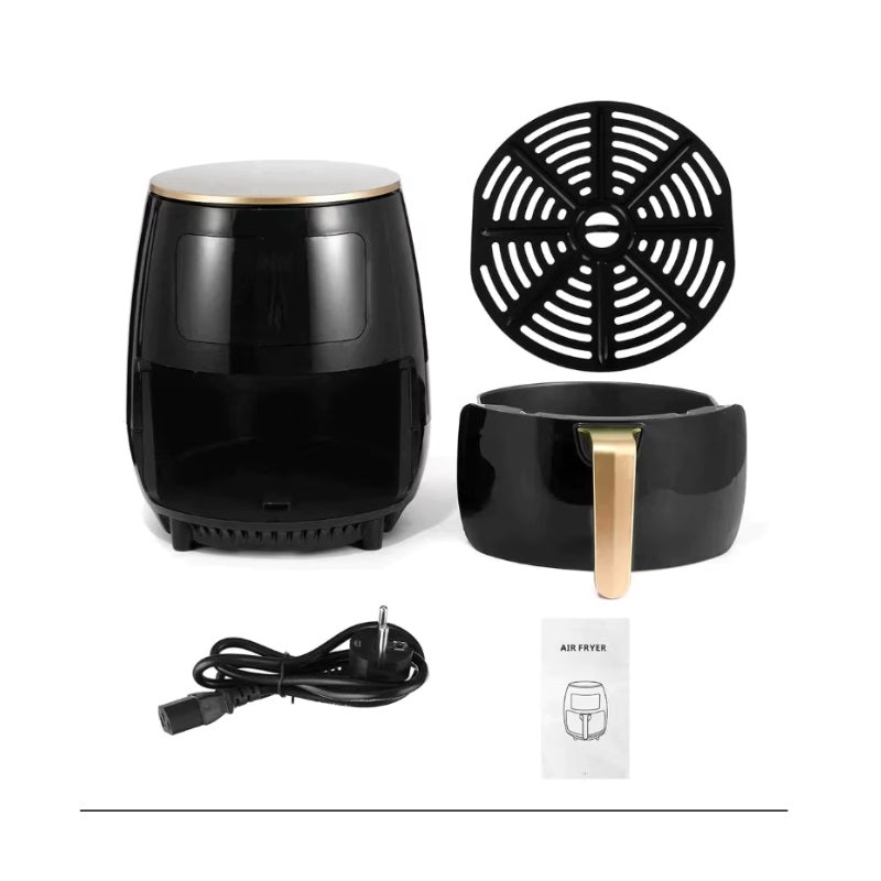 Friteuza Electrica cu Aer Cald si Afisaj Digital, 6L, 2400W, Negru