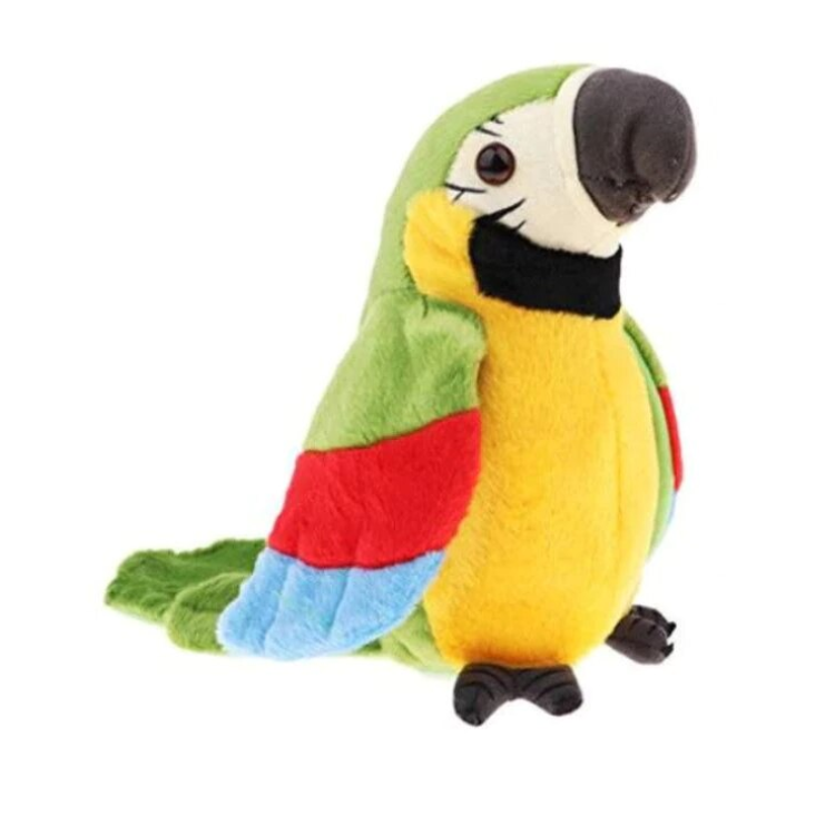 Papagal vorbitor, jucarie interactiva, copii, 18 cm