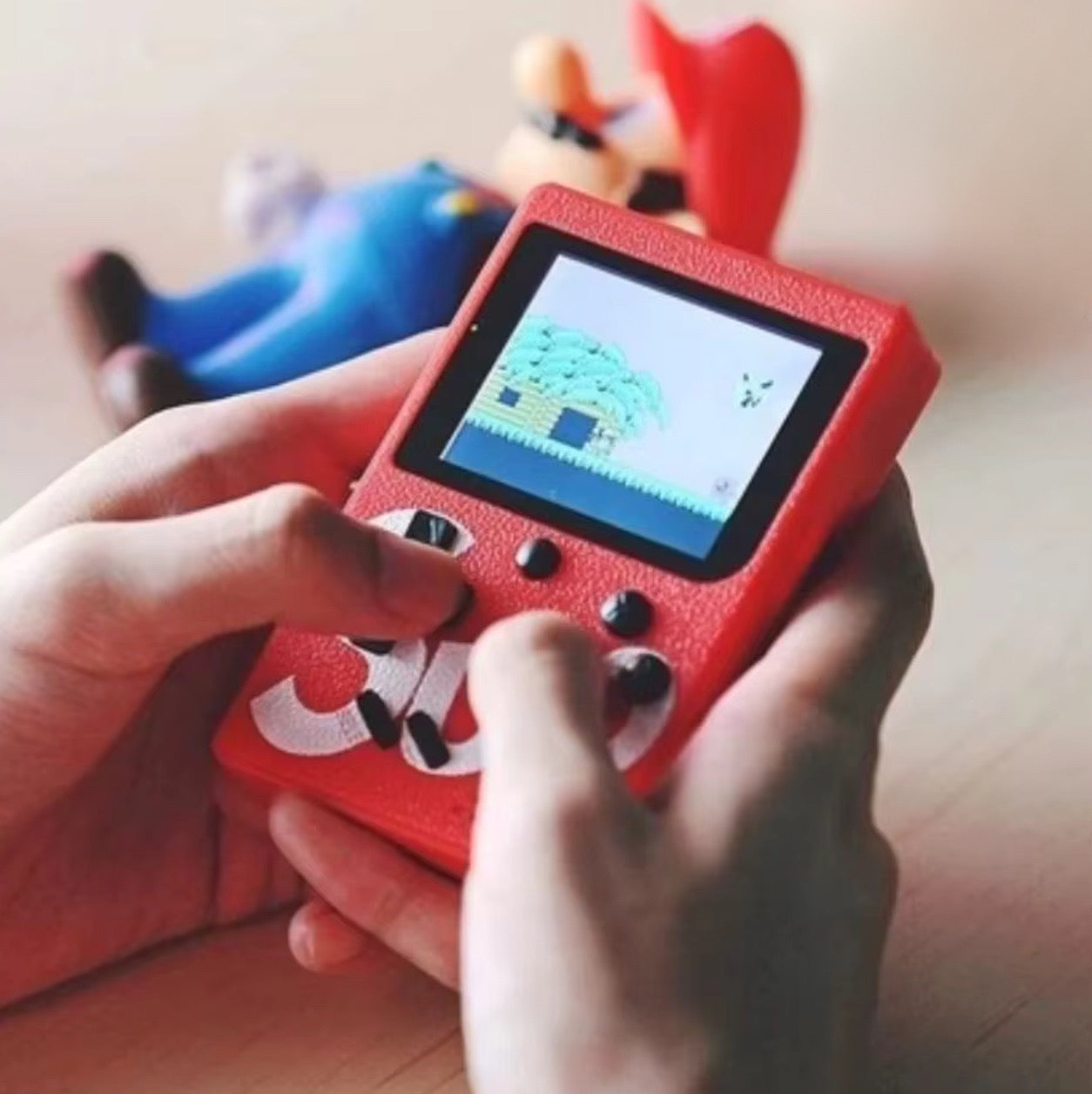 Consola portabila retro 400 jocuri, ecran LCD 3 inch, baterie reincarcabila, TV-out