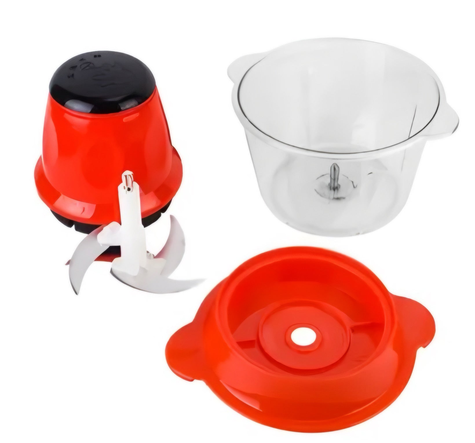 Tocator Electric Multifunctional, Rosu/Transparent, 23x16 cm