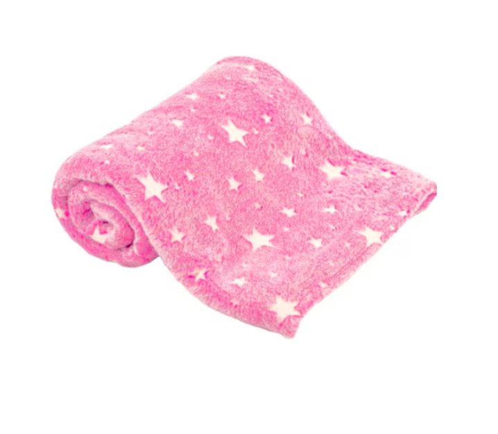 Pachet promo: Paturica fosforescenta Stelute + Pisica interactiva, roz, 30 cm