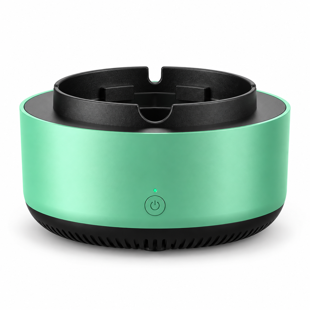Scrumieră Electrică 2 în 1 cu Filtru pentru Fum și Purificarea Aerului – Verde Metal