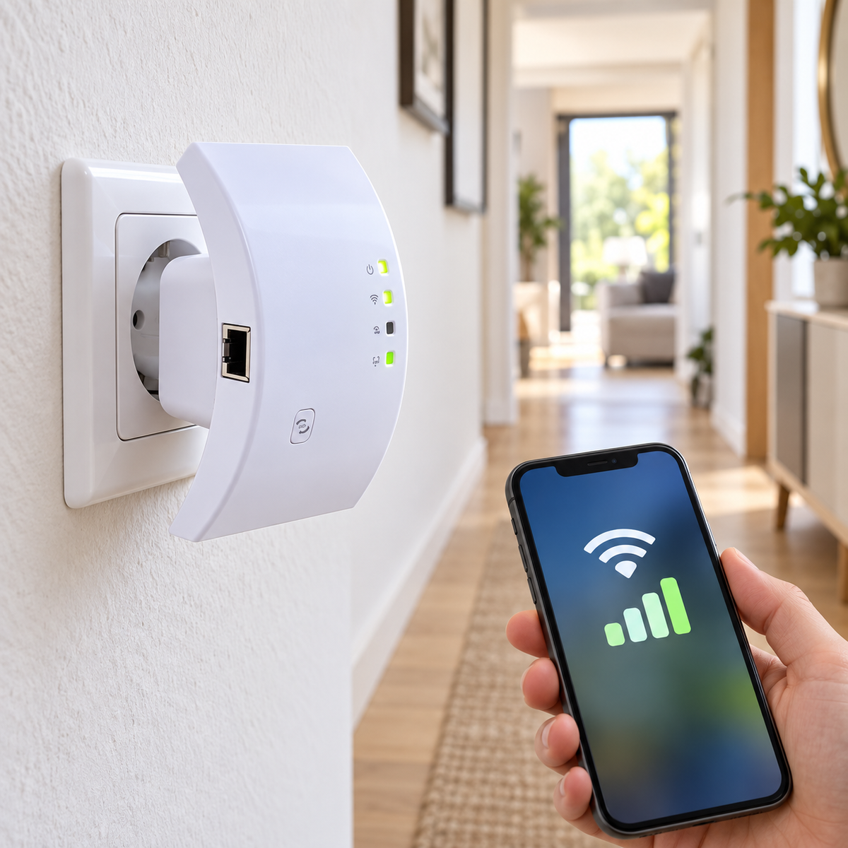 Amplificator de Semnal WiFi Wireless – Repeater pentru Extinderea Acoperirii Rețelei