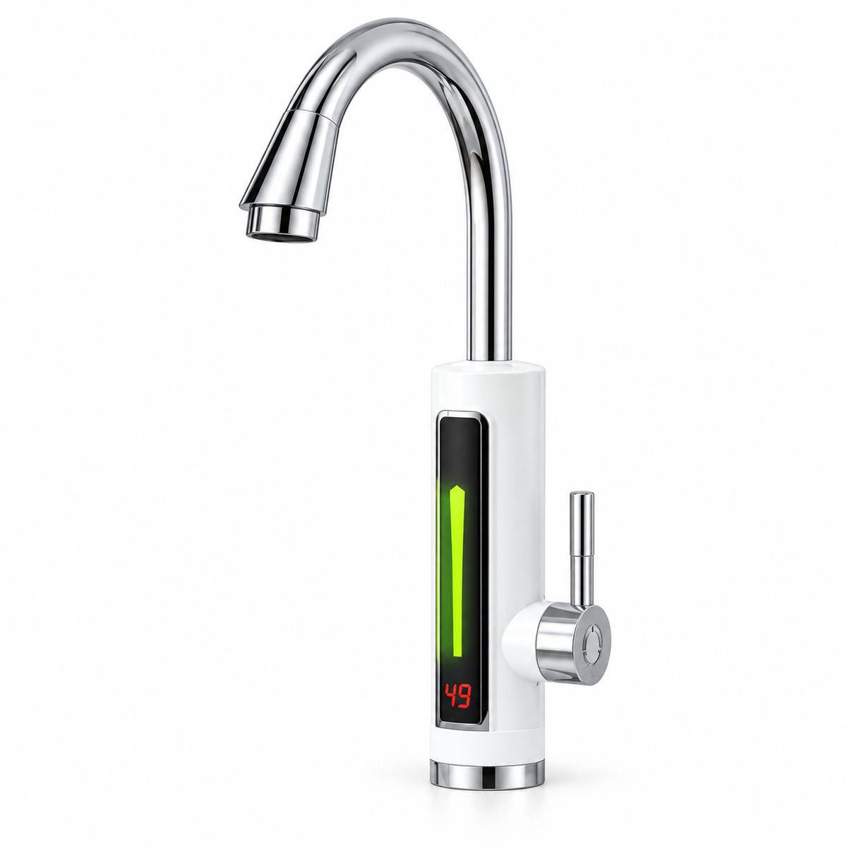 Robinet electric pentru incalzirea apei, 3000W, LED, IPX4, conexiune verticala