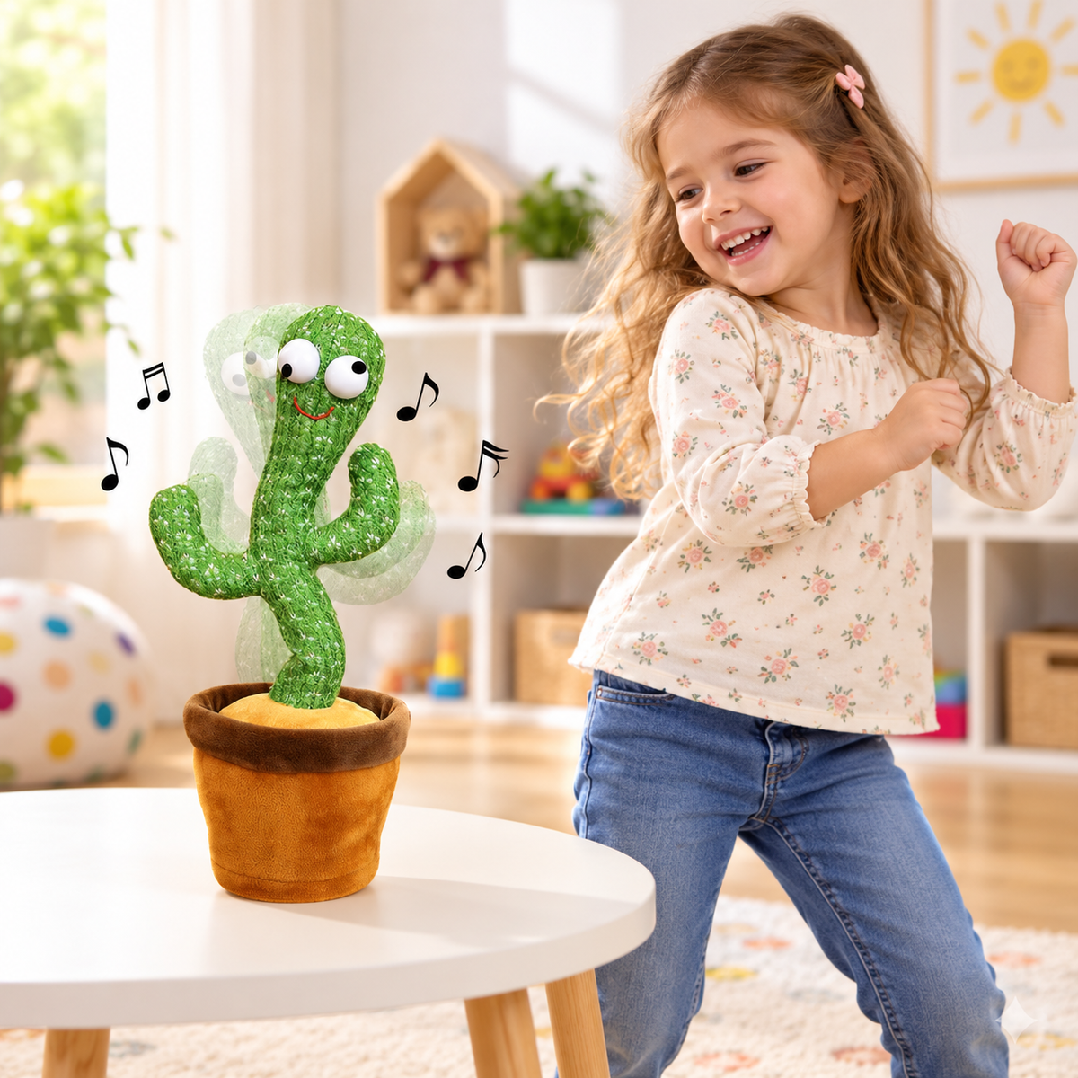 Jucarie cactus dansator si vorbitor, interactiva, copii 3+ ani