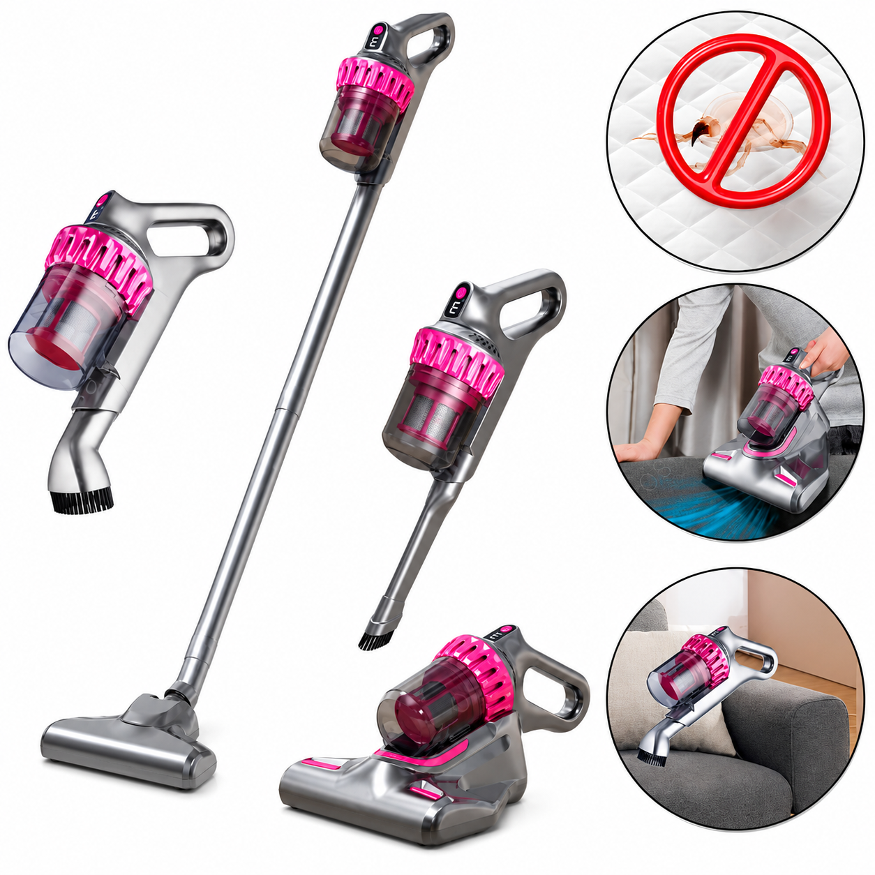 Aspirator Vertical 21,6 V, Capacitate 0,54 L – Fără Cablu, Eficiență la Curățenie