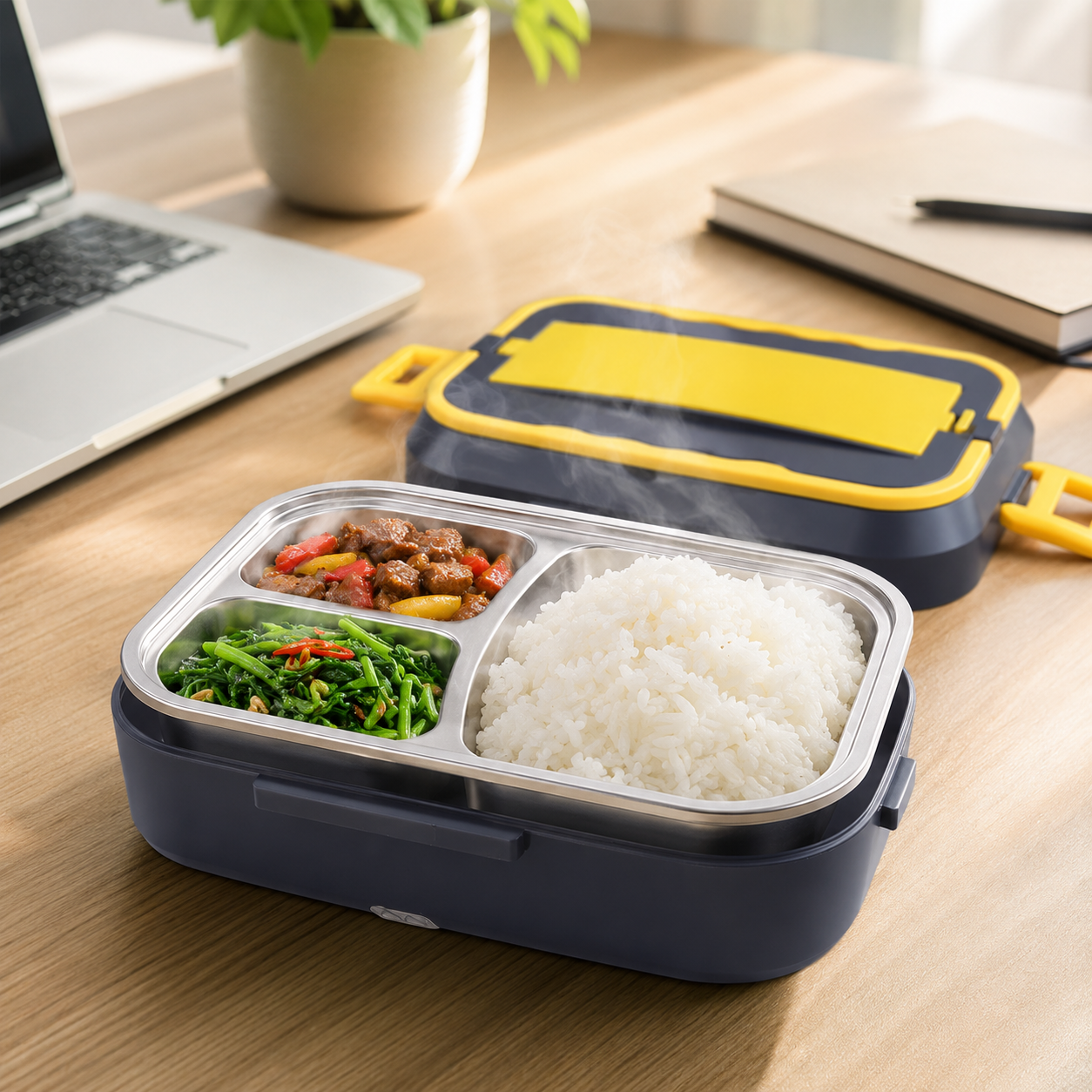 Cutie de Prânz Electrică 40W, 1,5 L – Încălzire Rapidă, Alimentare la Priză și Auto