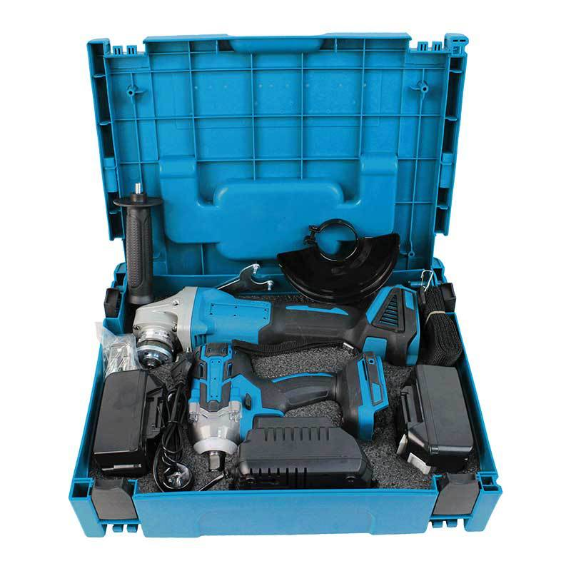 Set Unelte cu Acumulator 88Vf 6.0Ah – Polizor Unghiular și Cheie de Impact, Motor Brushless, Putere Profesională fără Cablu