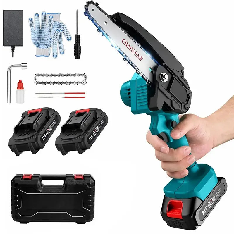 Drujba fierastrau fara fir cu 2 acumulatori 36V, lama 8 inch (20 cm)