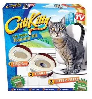 Kit antrenament pisici – folosirea toaletei umane, 5 etape