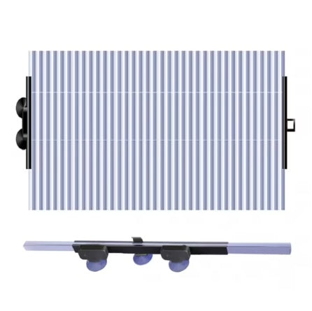 Parasolar auto retractabil universal, aluminiu, 150x70 cm