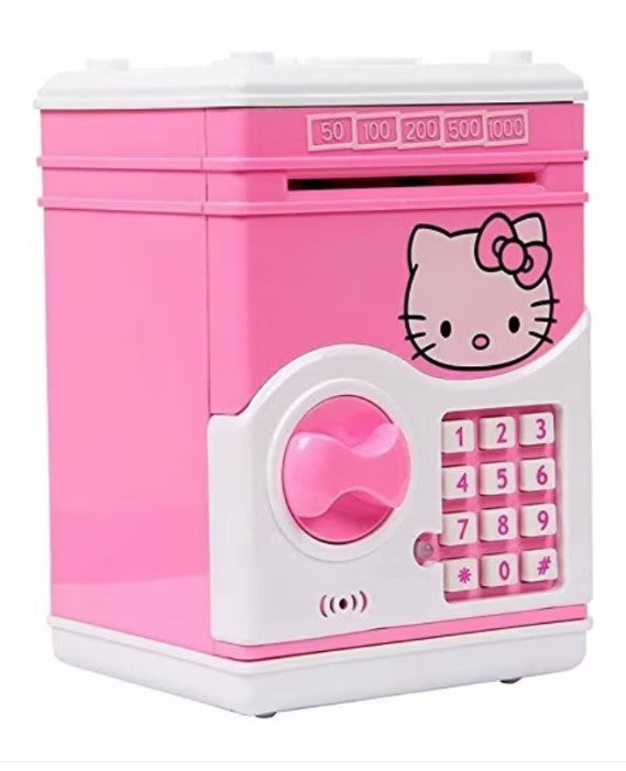 Pusculita educationala tip ATM cu seif si PIN pentru copii