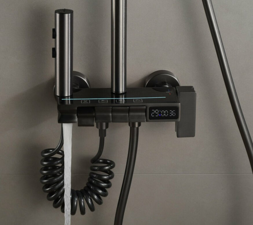 Coloana dus multifunctionala cu termostat, afisaj electronic cu dinam si jeturi variabile
