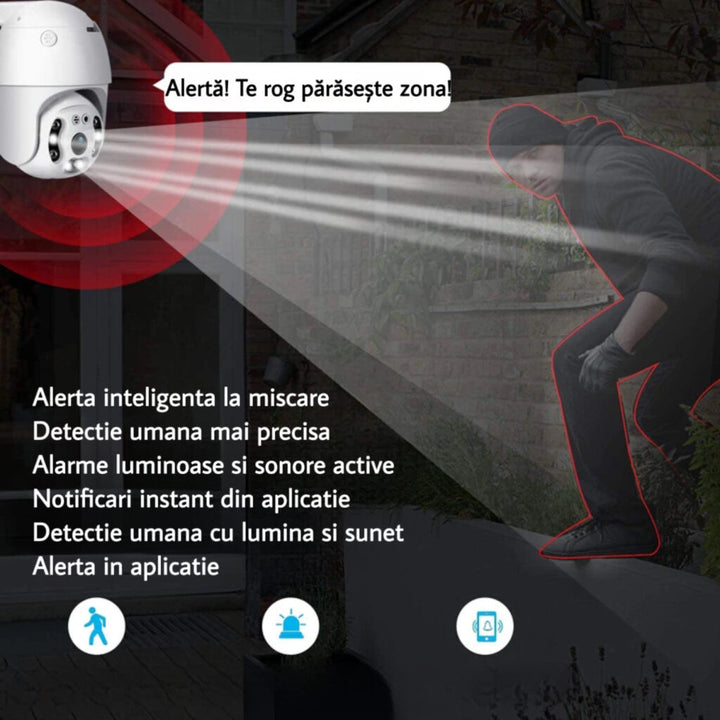 Camera wireless 4K si detectie umana