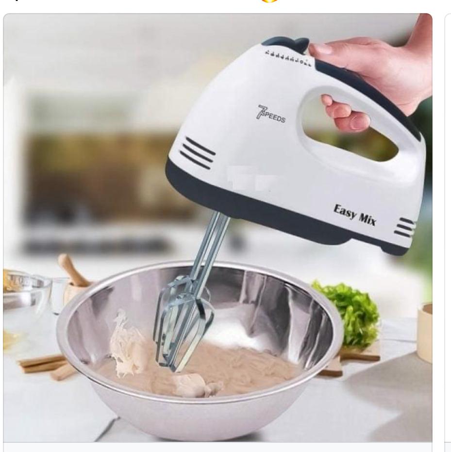 Mixer de mana 7 viteze 260W cu teluri si spirale