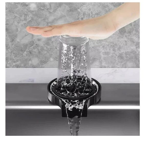 Dispozitiv pentru spalare pahare, flux de apa, cu montaj pe chiuveta, 14x13x28 cm