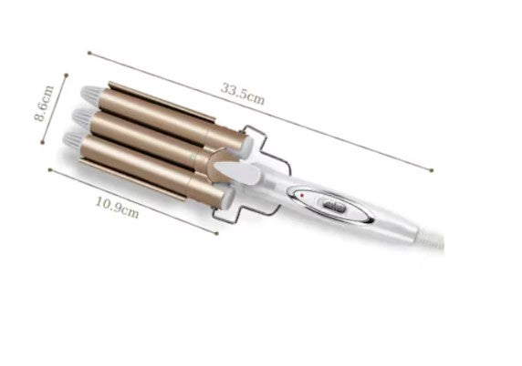 Ondulator par cu 3 bare ceramice, bucle retro, 170-220°C