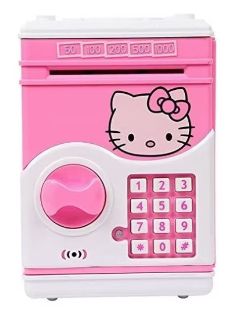 Pusculita educationala tip ATM cu seif si PIN pentru copii