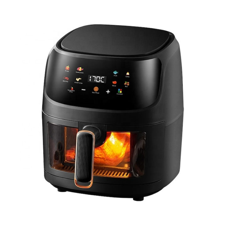 Friteuză cu aer cald 6L, 2600W, Display Touch și fereastră de vizualizare