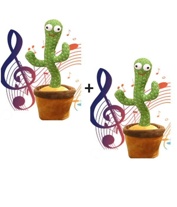 Pachet Promo: 2 X Jucarie interactiva cactus, vorbitor si dansator