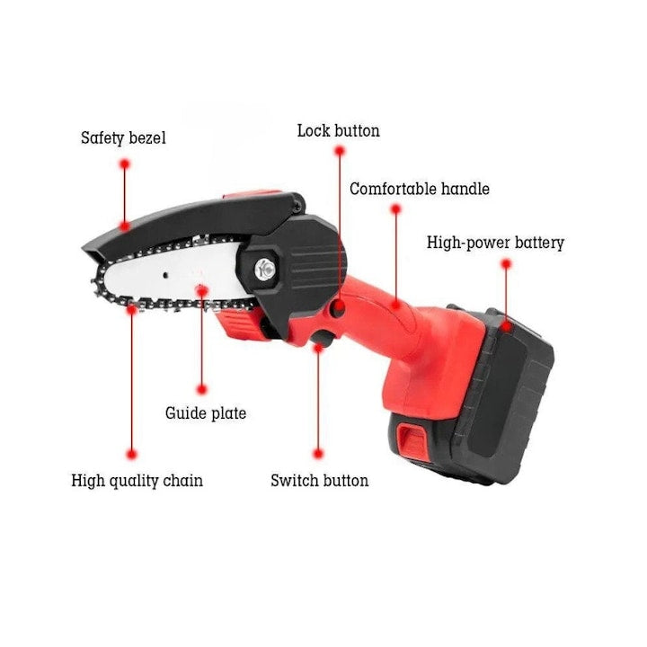 Fierastrau electric compact cu lant 6 inch – putere mare, control precis