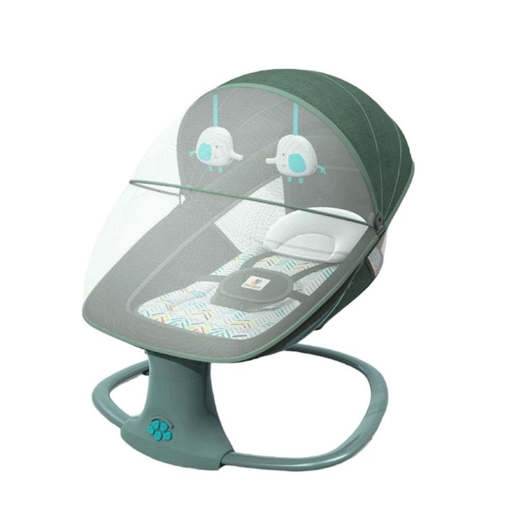 Leagăn electric Stuffix® pentru copii 3-în-1 – confort, siguranță și relaxare pentru bebelușul tău (0–36 luni)