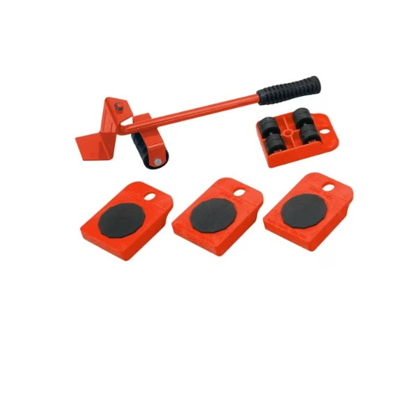 Set Ridicare si Transport Mobila, 4 Role + Cric, Capacitate 150 kg