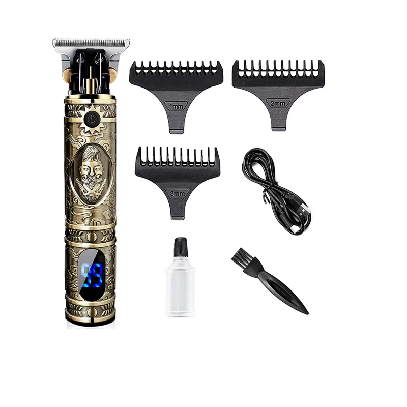 Masina de tuns profesionala, reincarcabila USB, 4 inaltatoare, lame lavabile, motor puternic, 1200mAh