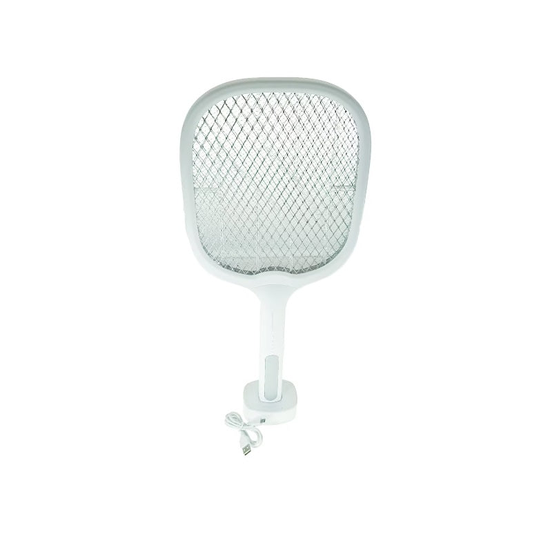 Paleta anti-insecte cu lampa UV, 2 moduri de utilizare (manual si automat), siguranta la atingere, acumulator 1200mAh, gri