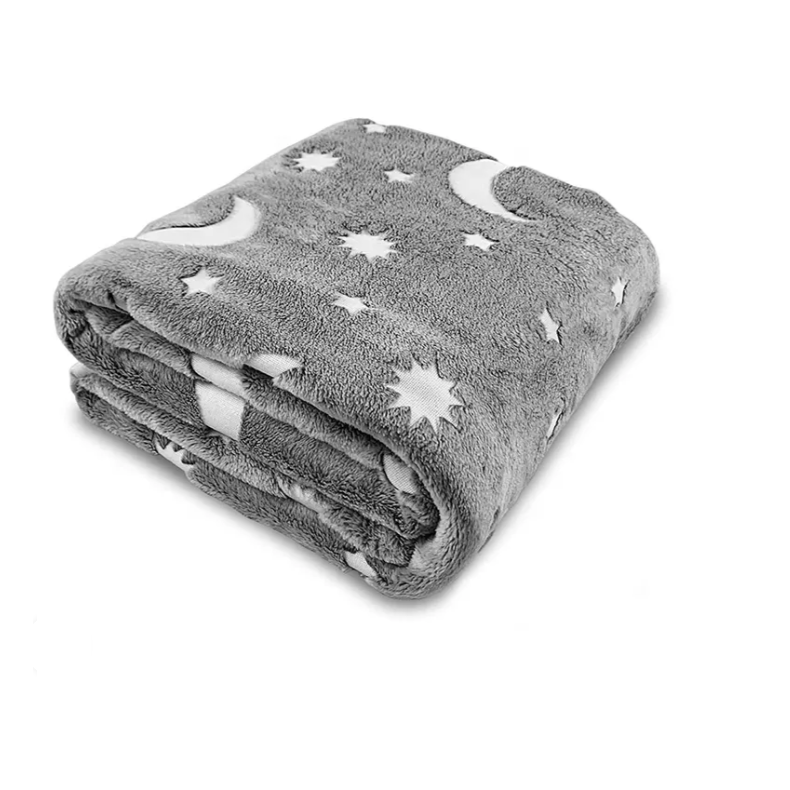 Pachet Promo: 2 X Paturica pentru copii, stelute, moale si confortabila, 110 x 150 cm