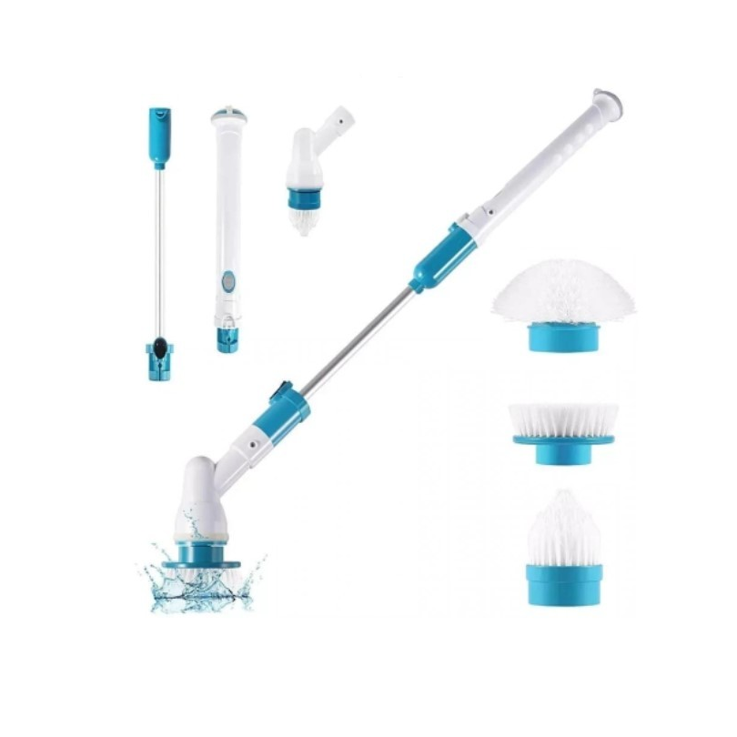 Aparat multifunctional pentru curatat cu 3 perii interschimbabile, alb/albastru