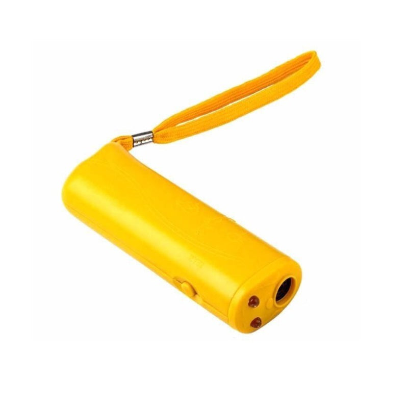 Dispozitiv anti caini cu ultrasunete si lanterna, functie dresaj si protectie impotriva animalelor agresive