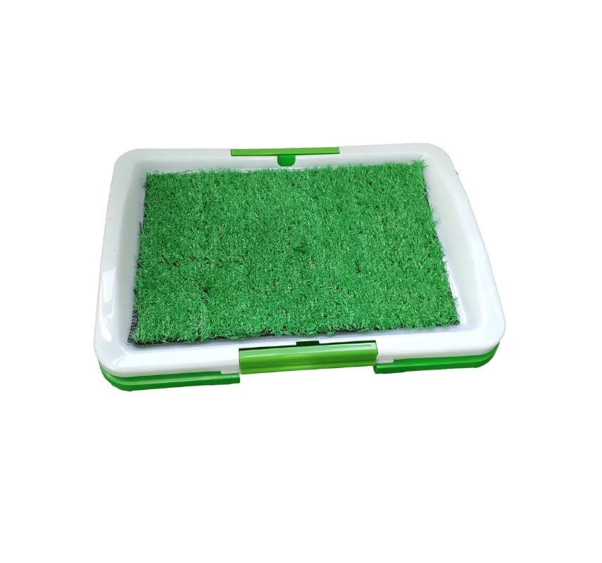 Covoras cu iarba artificiala pentru caini si pisici, toaleta de interior, 48 x 36 x 7 cm
