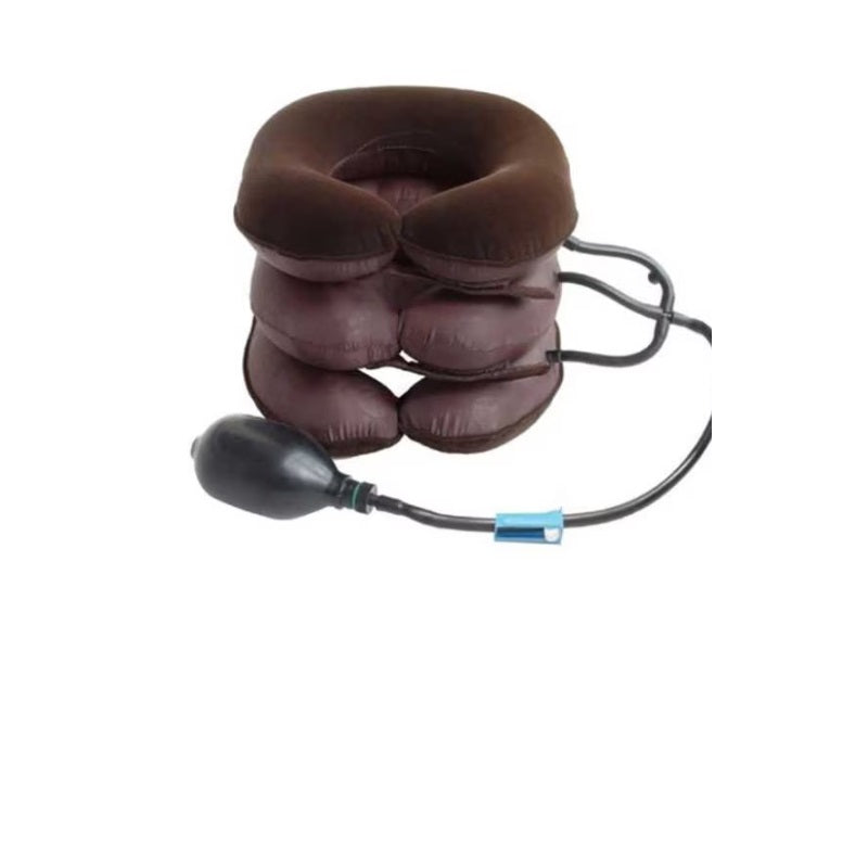 Guler cervical pentru elongatie reglabil cu pompa manuala – tratament dureri gat si umeri