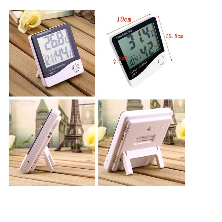 Termometru si Higrometru de Camera, digital, cu ceas