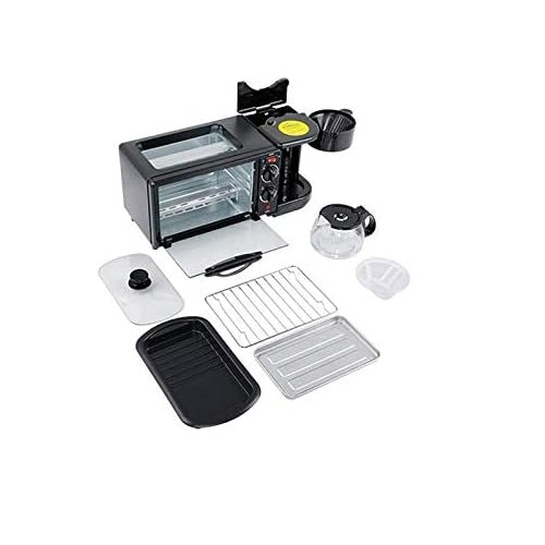 Aparat Multifunctional Mic Dejun – Cafetiera, Prajitor Paine si Grill