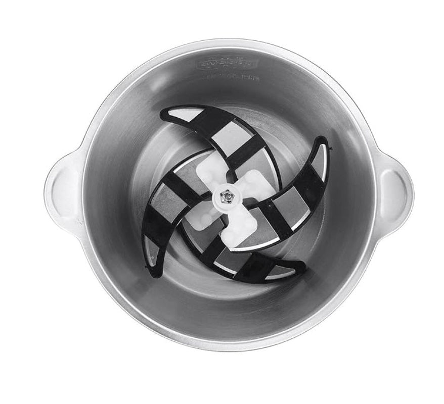 Tocator electric inox 3L, 1000W, 2 trepte viteza, lame durabile, pentru legume, fructe si carne