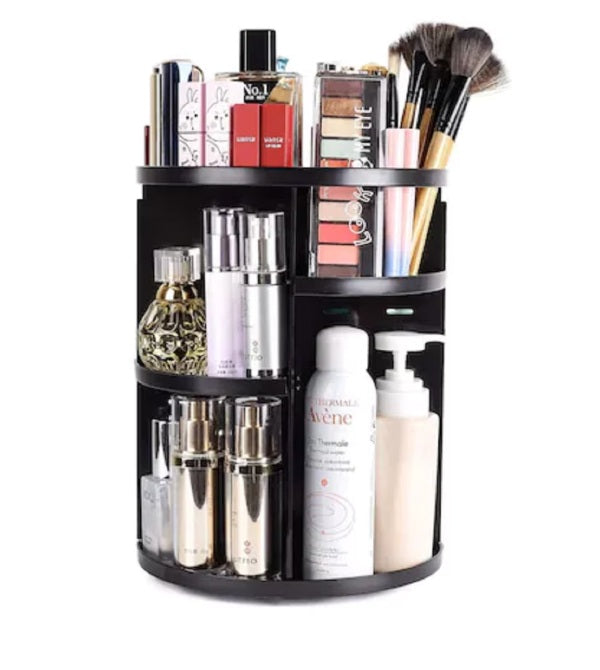 Organizator cosmetic rotativ 360° – depozitare cosmetice si accesorii